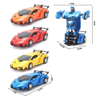 Remote Control Police Car Model – Colorful Racing Car 1:18 RC Supercar Transform Robot Toys