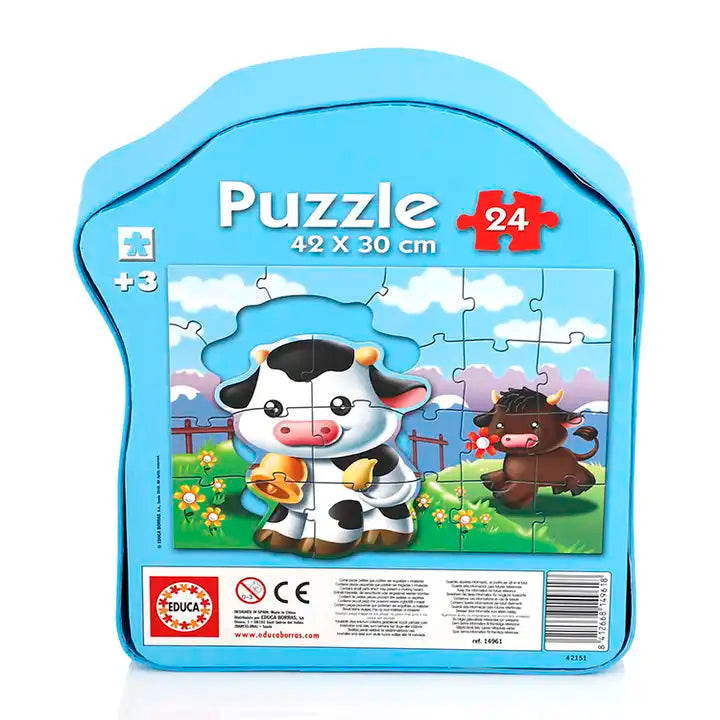 Colorful Animal Wooden 3D Puzzle Toy Educational DIY Cartoon Game with Plastic Logo for Boys and Girls