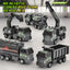 RC Excavator with Lights - 4CH Plastic Black Rotation Remote Control Truck Engineering Vehicle