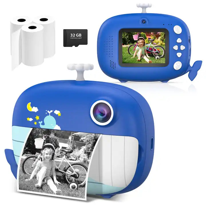 Digital Print Camera for Kids ? 2.4 Inch LCD Toy Camera with Instant Print for Children (Girls & Boys)