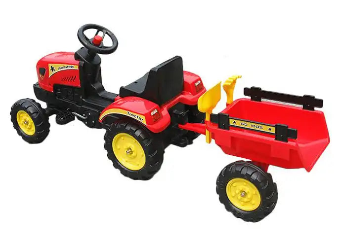 Tractor with Trailer for Children - Safe and Fun Ride-On Toy