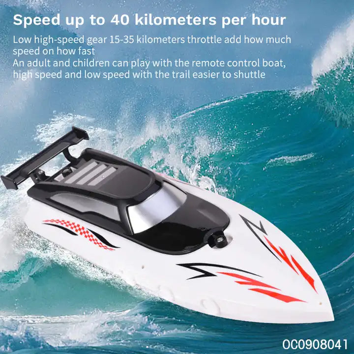 1:36 Scale 40km/h High-Speed RC Racing Boat - Fast Radio Control Sports Ship