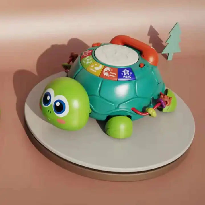 High-Quality Cartoon Baby Crawling Induction Turtle Musical Toy for Infants Ages 6-12 Months