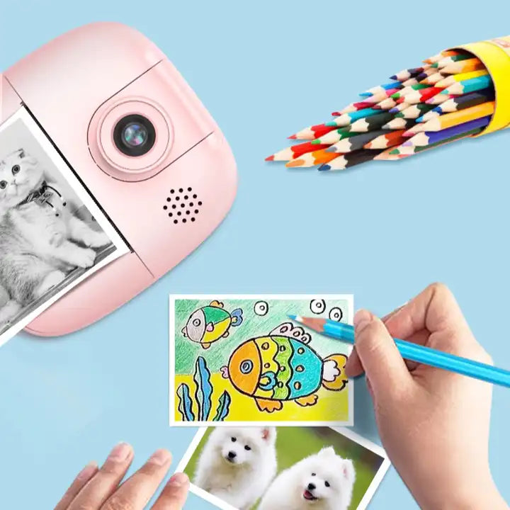 Kids Instant Camera - 1080P Video Full HD Mini Photo Print Digital Camera with Thermal Printer