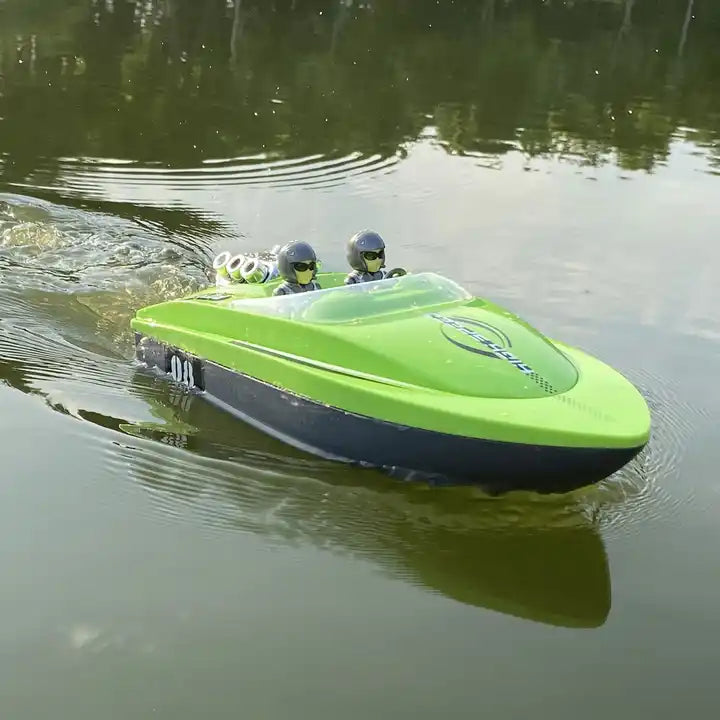 High-Speed Remote Control Racing Boat - 2.4GHz Waterproof RC Yacht