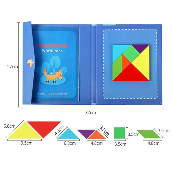 Children’s Six-Sided Wooden Block Puzzle | Educational Drawing & Building Cube Toy for Cognitive Development