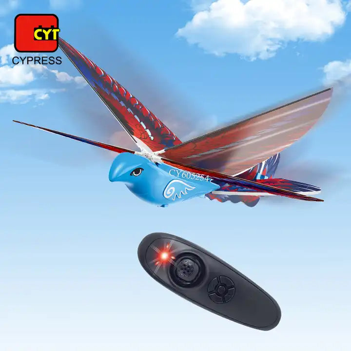 2.4GHz Flying RC Bird Toy - Easy to Fly Remote Control Bird Model with Lights