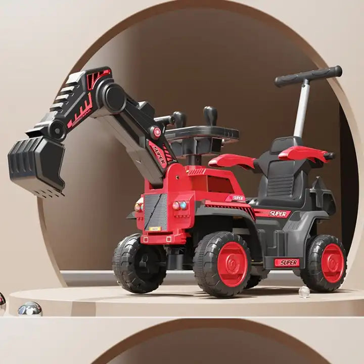 12V Kids Electric Excavator Ride-On Toy - Durable and Fun for Young Builders