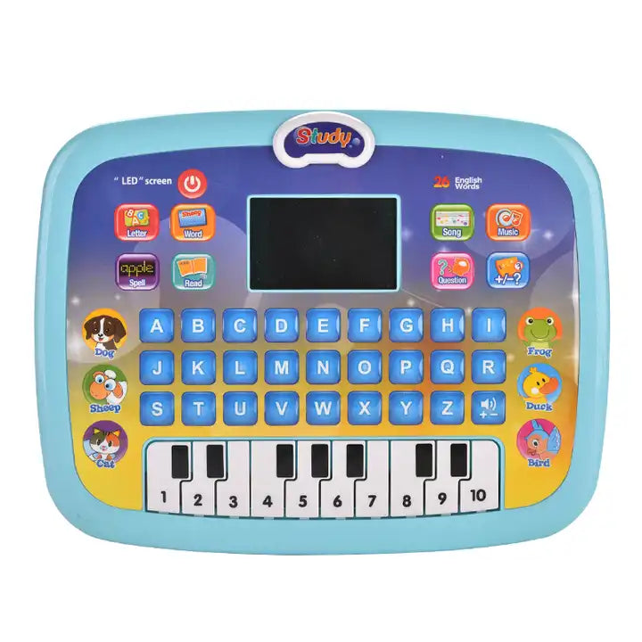 LED Screen Tablet Pad Computer | Kids Learning Machine Toy - Educational Tablet for Babies