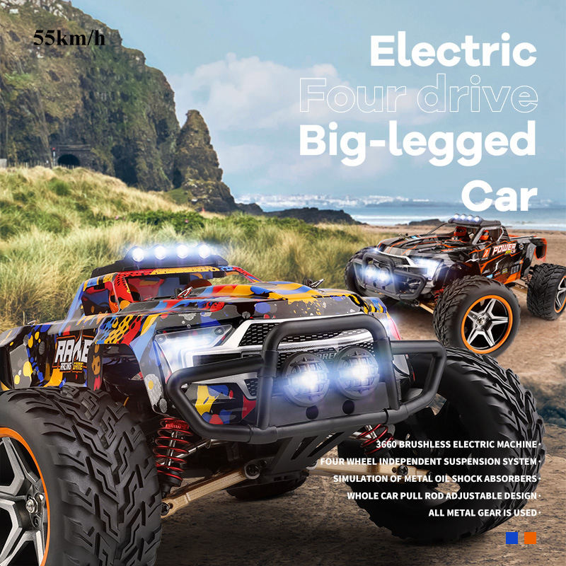 Wltoys 104018 1/10 Scale 4WD Brushless RC Car – High-Speed 2.4G 4x4 Off-Road Monster Truck