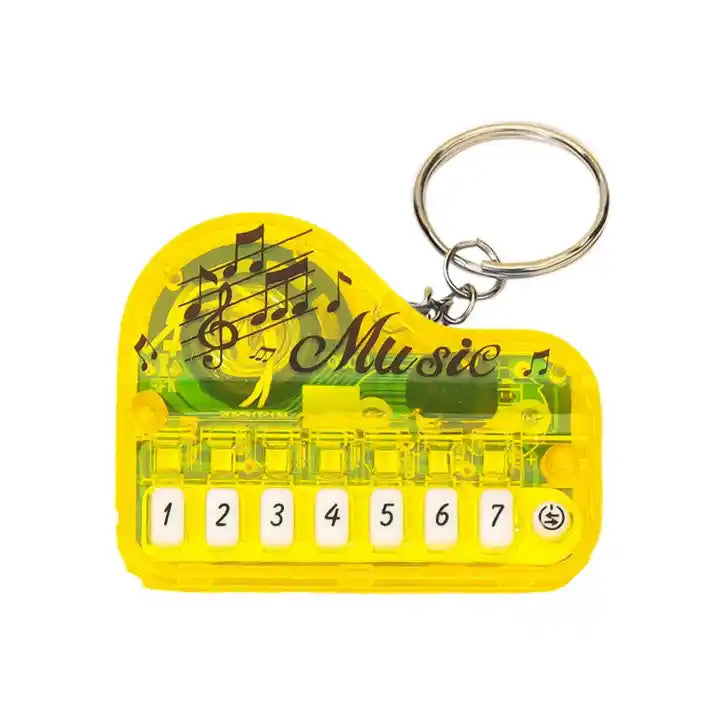 Mini Electronic Keyboard Keychain | Portable Musical Instrument Toy | Real Working Finger Piano Keychain