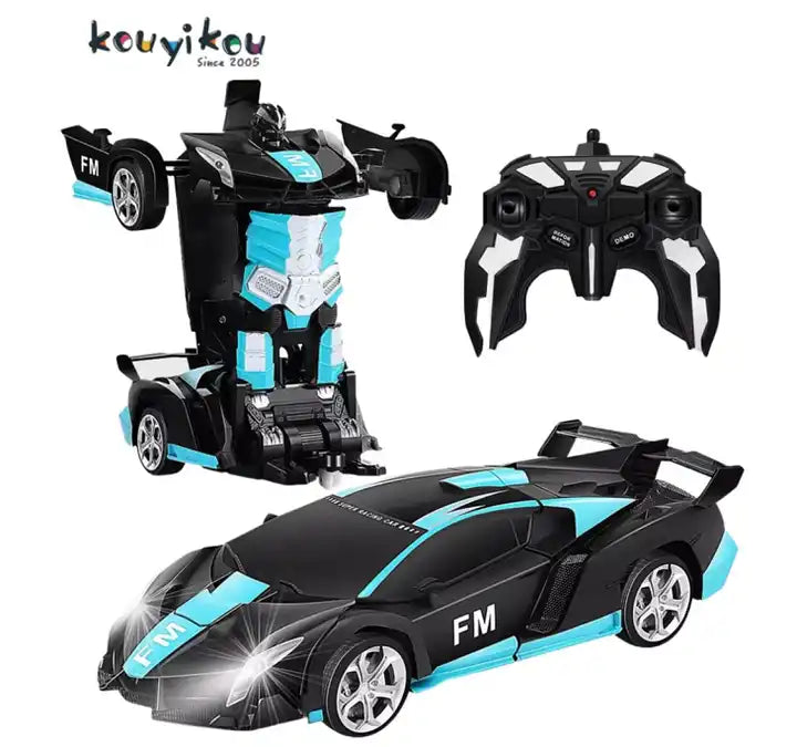 360° Rotating Radio Control Transforming Battle Robot Car - RC Model Toy