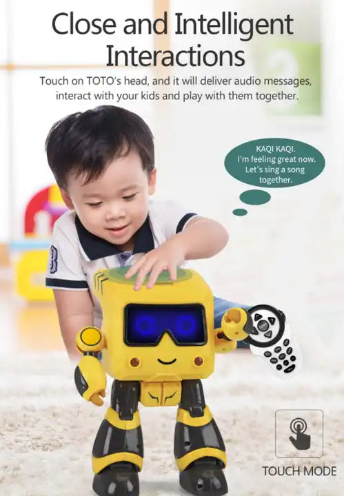 Intelligent Educational RC Robot with Touch Sensitivity - R17 KUQI-TOTO Programming Dancing Robot Toy