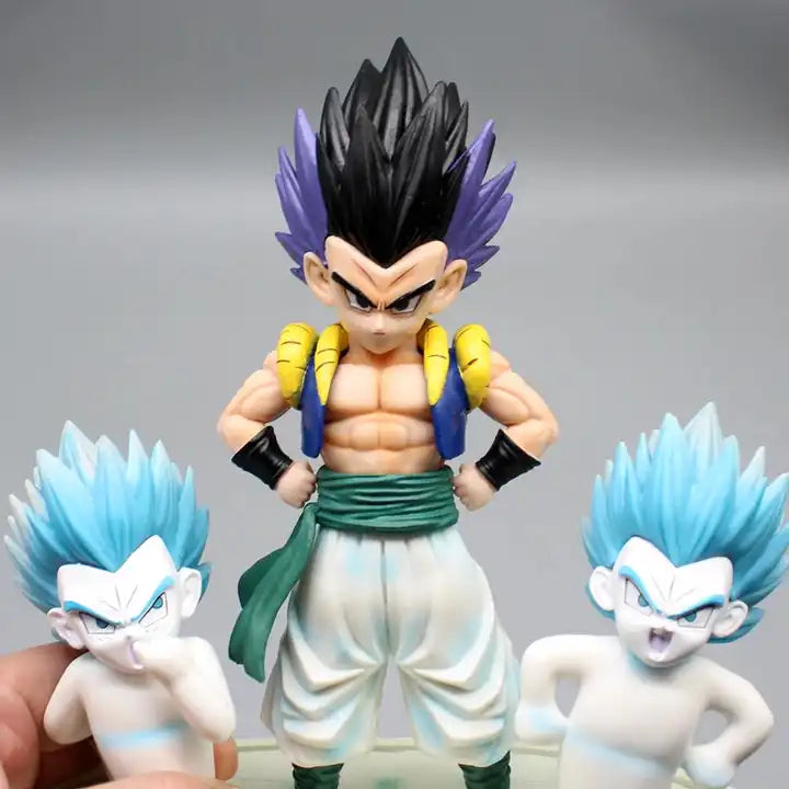 20CM Toys Manga Figurine - Dragon Gotenks Super Saiyan Trunks Son Goku 3 Heads Cartoon Model Statues PVC Anime Figure