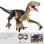 8CH 2.4GHz RC Dinosaur Toy - Remote Control Spray Dinosaur with LED Lights and Roaring Sound for Kids Ages 5-10 Years