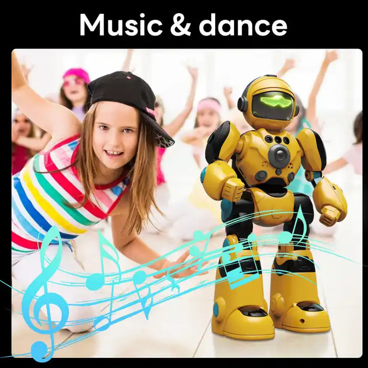 Interactive RC Robot Toy - Sound, Dance, Light & Music Remote Control Robot for Kids (Colour May Vary)