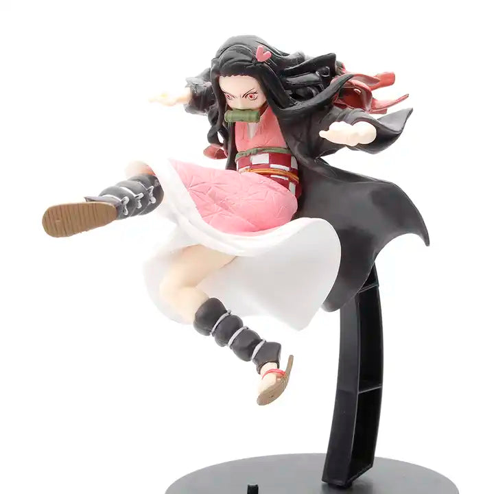 Kawaii Jumped Kamado Nezuko PVC Anime Action Figure Demon Slayer Kimetsu no Yaiba as decoration gift