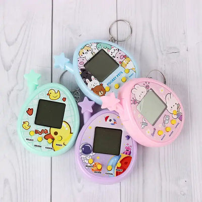 Electronic Keychain Toys | Original Dinosaur & Rabbit Tamagotchi Style Educational Features