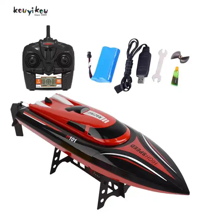 2.4G Electric RC Boat - High-Speed Battery Operated Remote Control Ship Toy