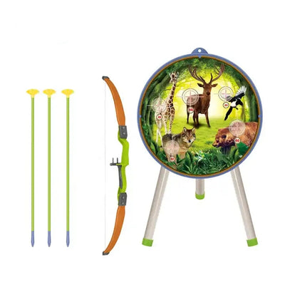 Archery Set Shooting Sports Toys for Kids | Outdoor Game Target Toy Set with Bow and Arrow