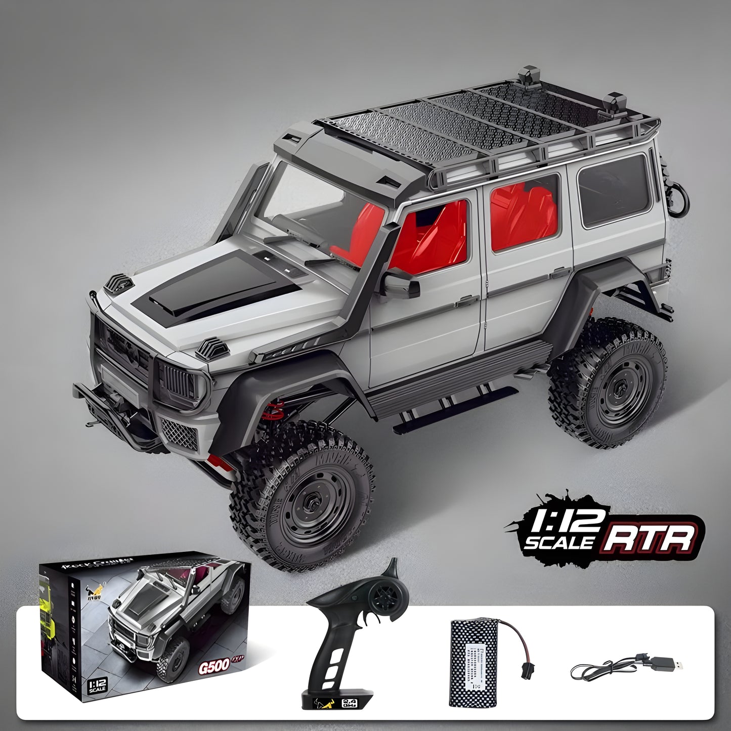 MN Models MN-86S 1/12 Off-Road RC Racing Car with 2.4GHz Remote Control - Brushed 390 20T Motor for Kids