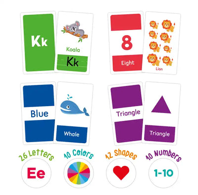 Montessori ABC Flash Card - First Words Alphabet Flash Cards for Preschool Activity Home School & Daycare