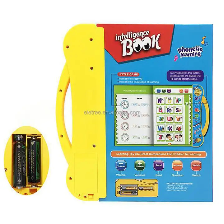 Electronic Intellectual Sound Teaching Learning Toys | Study E-book with Push-to-Talk Button for Kids