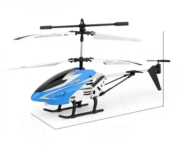 High-performance RC helicopter in flight; keywords: RC helicopters for beginners, best RC helicopters 2024, remote control helicopters with camera, electric RC helicopters, nitro RC helicopters