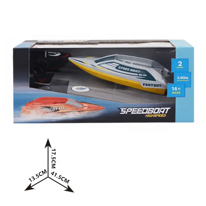 High-Speed 4-5km/h RC Sightseeing Yacht - Remote Control Boat Toy