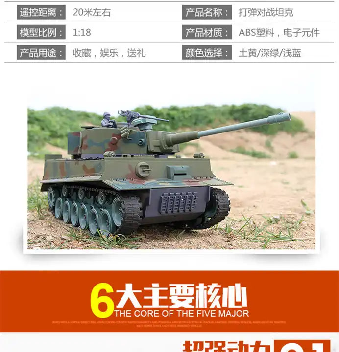 Simulated Military Remote Control Tank Model