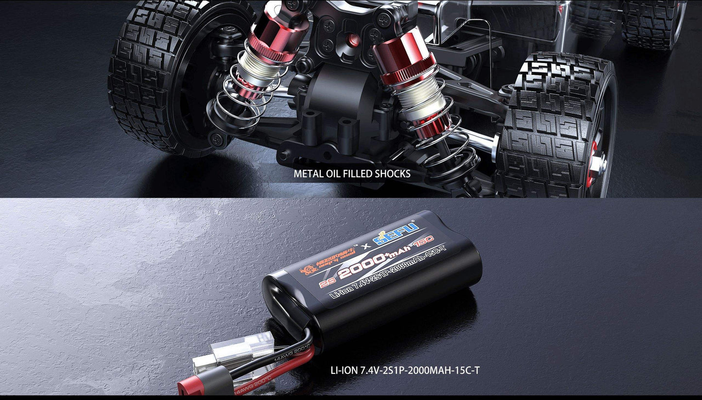 Toys MJX 14301 RC Drift Car 1/14 Scale 4WD High-Speed Brushless On-Road RC Car - 42km/h, 120m Control Distance