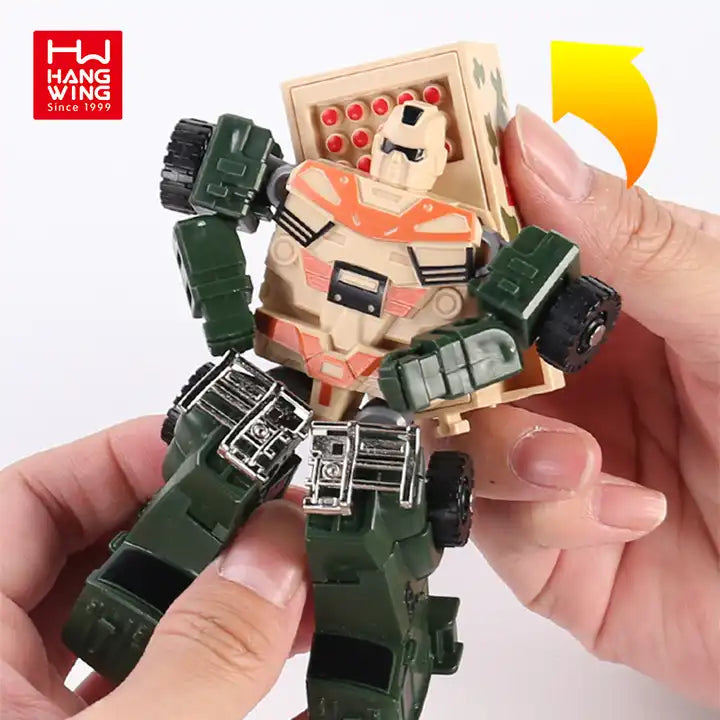 RGB1 Boys Toy Transforming Robot - Military Team Vehicle Fighting Robots - ABS Deformation Toy for Kids