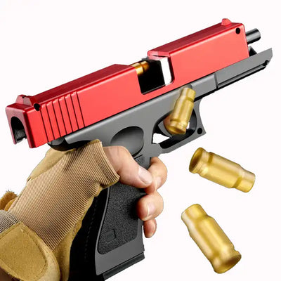 G18 Foam Soft Bullet Gun Toy ?? Kids Shooting Game Ejection Shell Pistol Manual Blaster Airsoft Gun