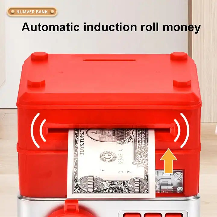 Kids Safe Password Unlock Piggy Bank Toy | Digital Electronic ATM Cash Coin Saving Box