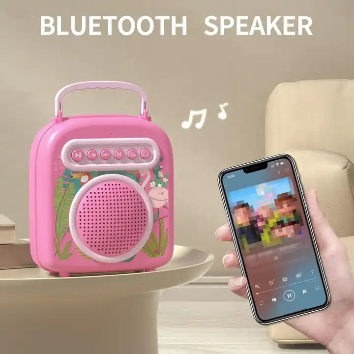 Singing Toy Musical Instruments – Bluetooth Karaoke Machine for Kids with 2 Microphones