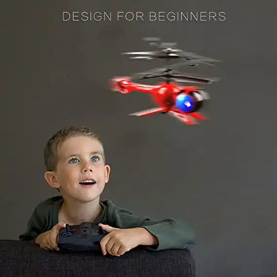 Rechargeable Mini RC Plane - 3 Channels - RC Helicopter Simulation Aircraft - Kids Outdoors Toys with Lights for Children's Gift