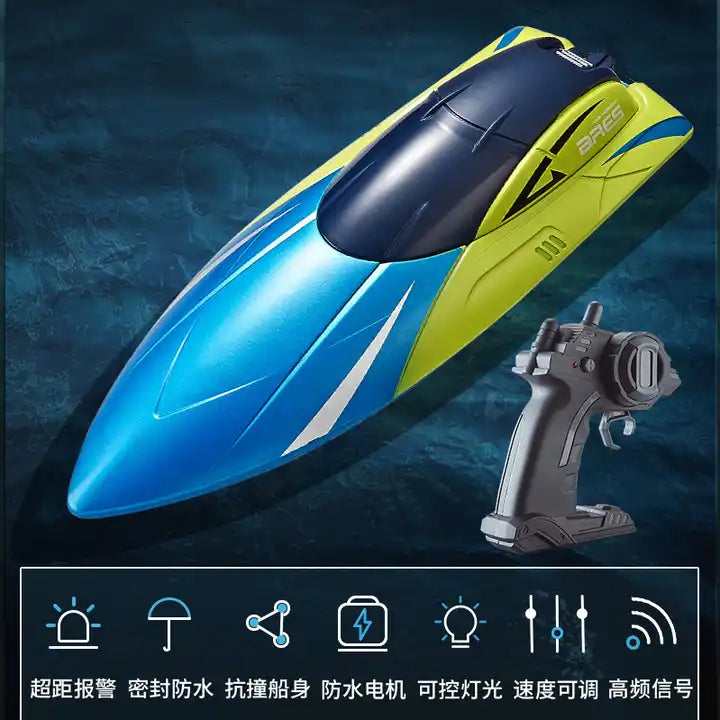 RC Boat Toys - 2.4GHz Outdoor High-Speed Racing Electric Waterproof Speedboat