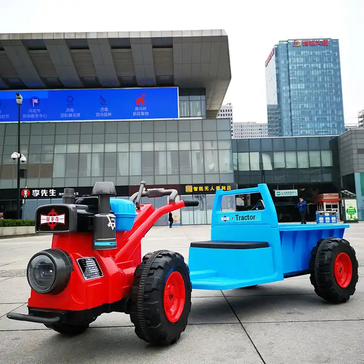 Electric Toy Car Tractor Vehicle - Battery-Powered Fun for Kids