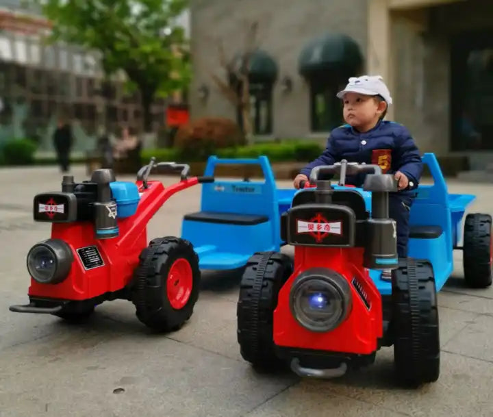 Remote-Controlled 12V Electric Kids Tractor - Fun Ride-On Car for Children