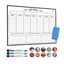 Dry Erase White Board Weekly Planner Magnetic Family Kids Reward Chore Star Chart for Fridge Refrigerator