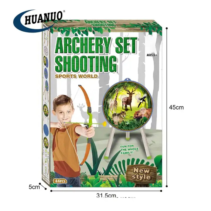 Archery Set Shooting Sports Toys for Kids | Outdoor Game Target Toy Set with Bow and Arrow