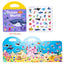 Portable Jelly Sticker Book for Kids Ages 3-4 ? Montessori-Inspired Quiet Book with Animal Stickers, Educational Travel Toy for Toddlers, Preschool Learning Activities Gift