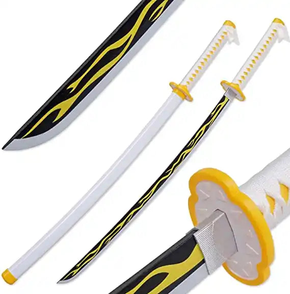 Cosplay Demon Slayer Wooden Sword - Perfect for Fans and Collectors 104cm