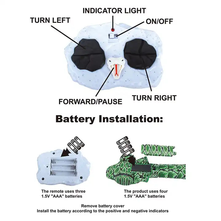 Amphibious Remote Control Python Toy - Land and Water Swimming Snake Simulation