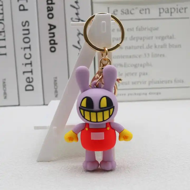 Anime The Amazing Digital Circus Figure Keychain | Joker Pendant Model Doll Key Chain for Kids' Birthday Gift Toy