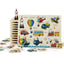 9-Piece 3D Wooden Animal Puzzle Montessori Educational Toy for Kids