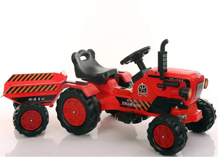 Electric Pedal Tractor with Trailer - Top Quality Kids Ride-On Car Toy