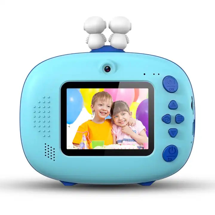 2023 High-Quality 2.4 Inch LCD Display 1080P Cute Print Camera for Kids, Perfect Christmas Gift for Girls & Boys