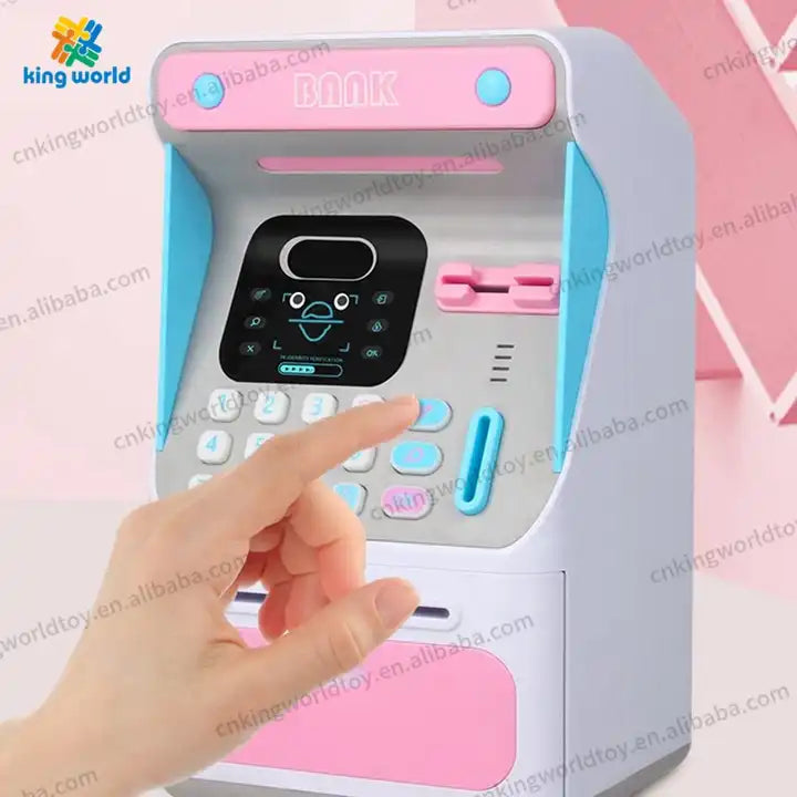 Simulation Electronic Password Mini Money Box | Face Recognition ATM Machine Toy Piggy Bank