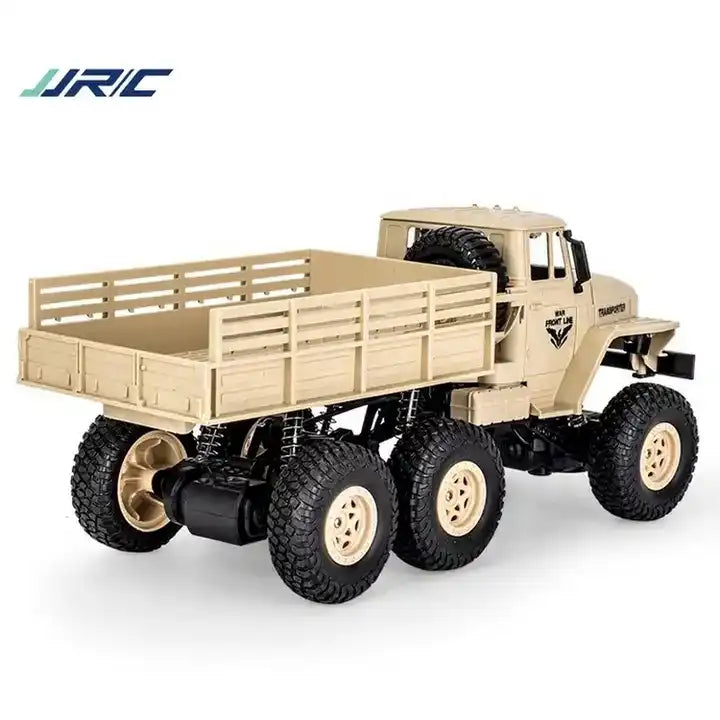 JJRC Q68 RC Transporter Truck Toy 1/18 Scale Remote Control 2.4GHz Six-Wheel Remote Control Off Road Model Military Truck